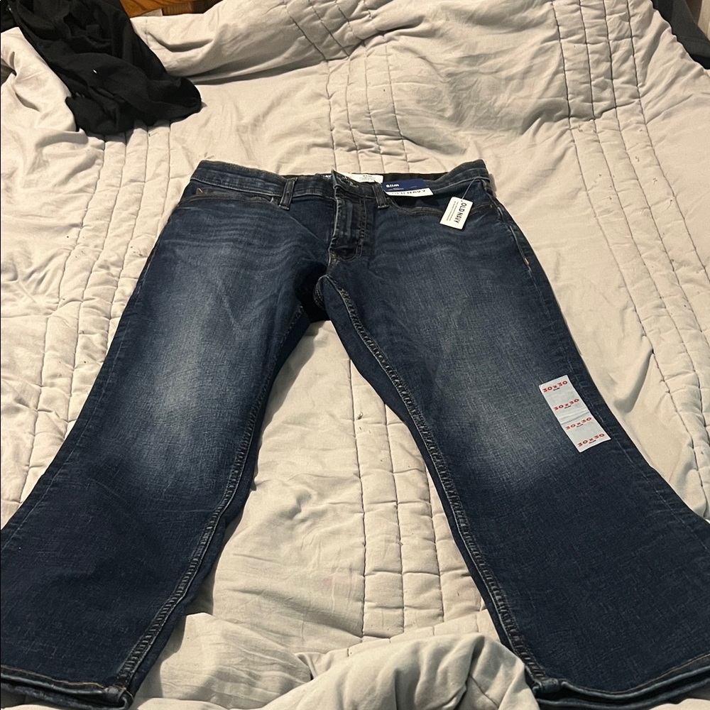 Old Navy Men's Dark Blue slim Jeans